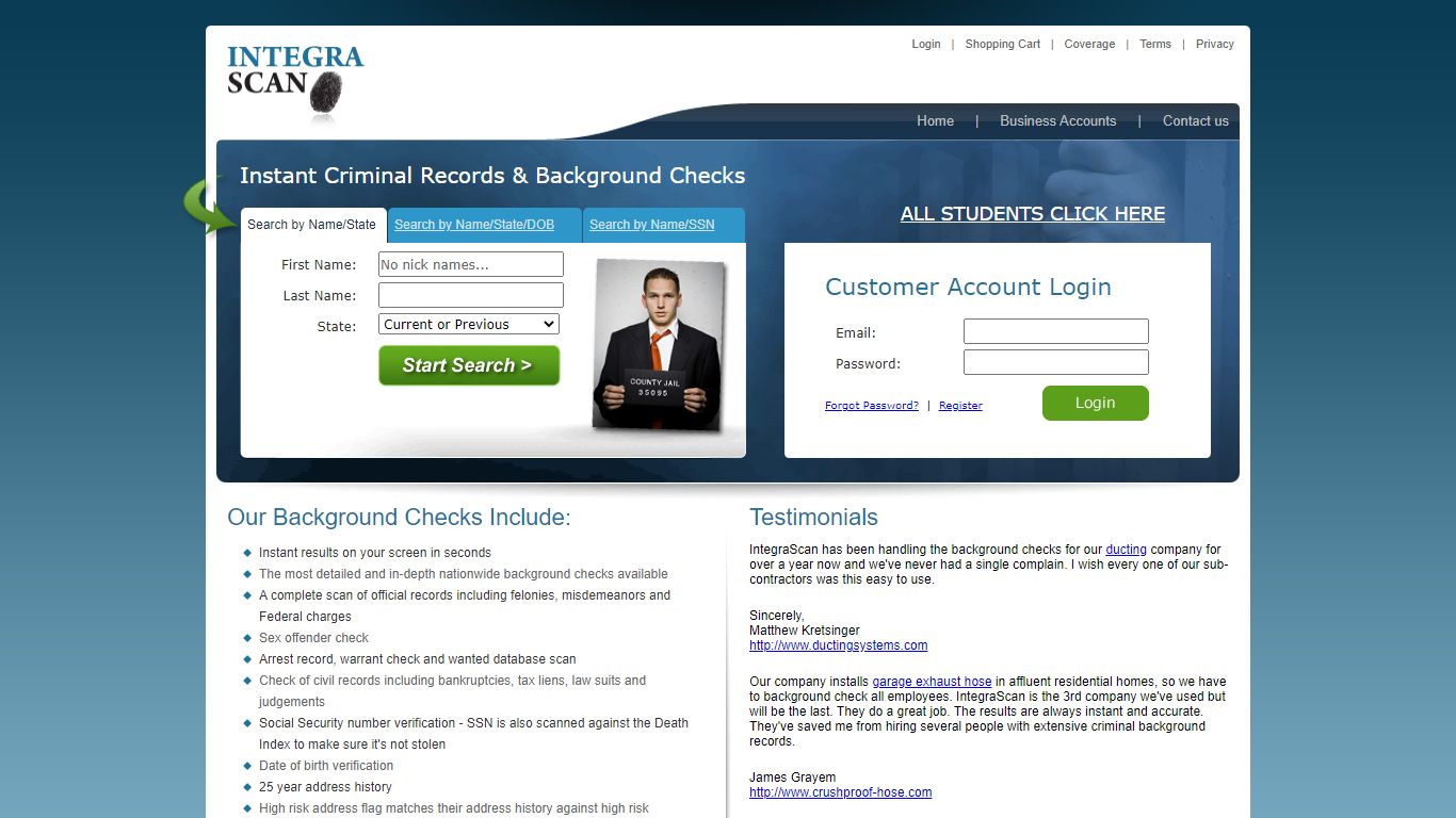 Instant National Criminal Background Check Online